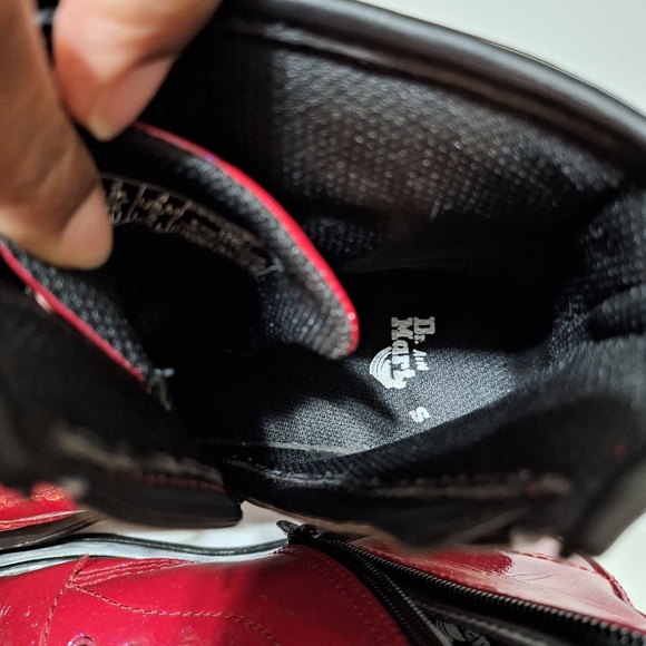 Dr. Martens 1460 Red Cosmic Glitter Boots - Picture 13 of 16